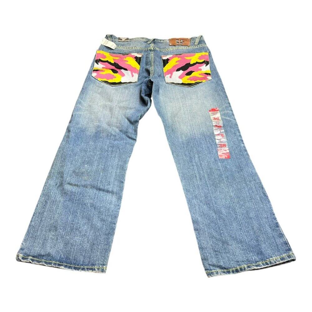 Vintage Two One Five Y2K Camo Pockets Denim Jeans